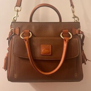 Dooney & Bourke Rich Brown Leather Satchel
